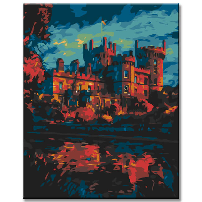 Paint By Numbers Castle Painting