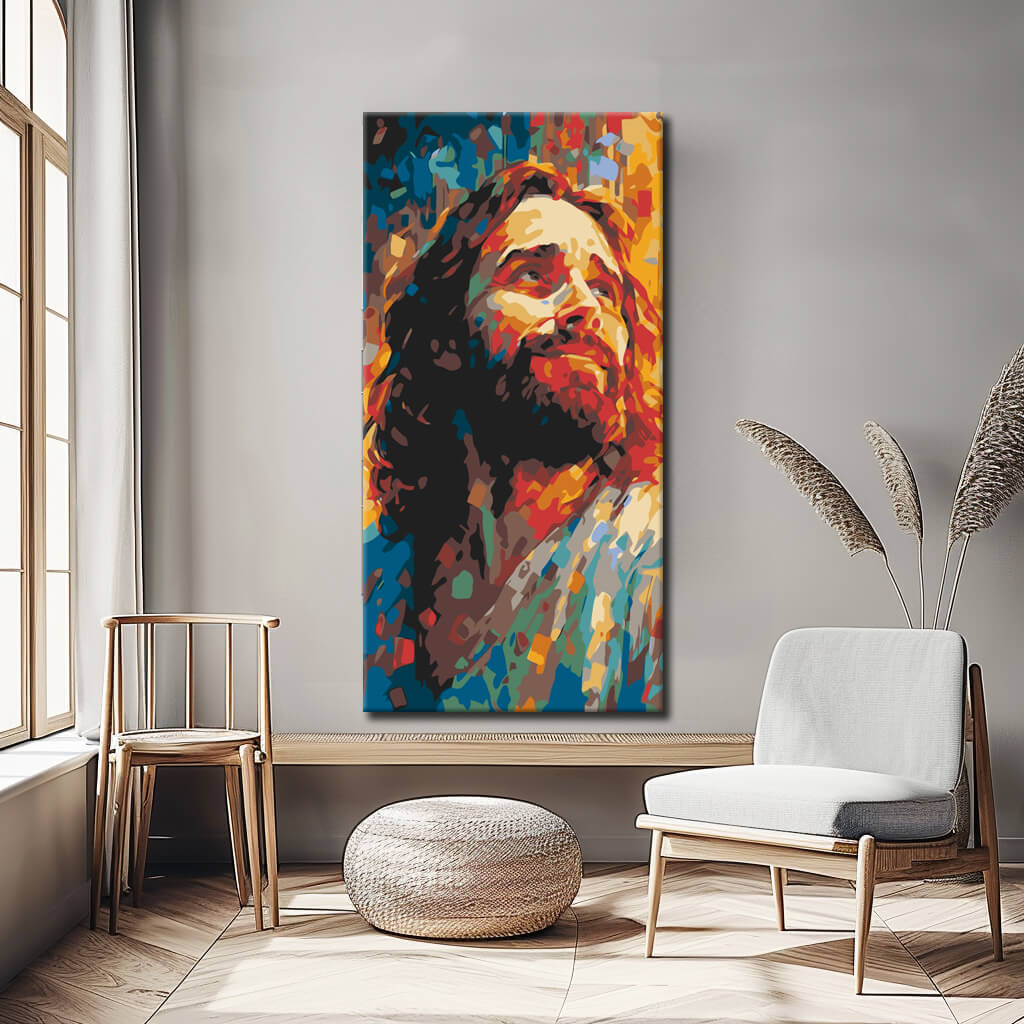 Jesus Christ Portrait Painting by Numbers