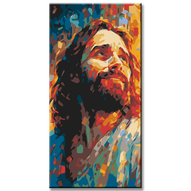 Jesus Christ Portrait Painting by Numbers