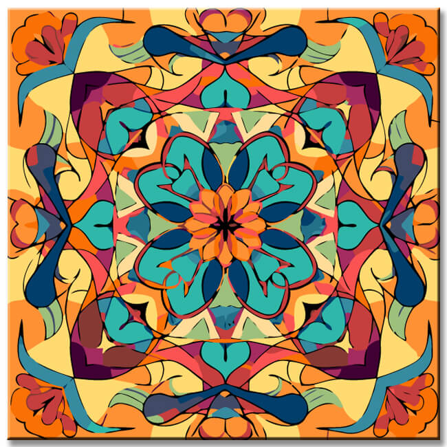 Paint By Numbers Beautiful Shapes Painting