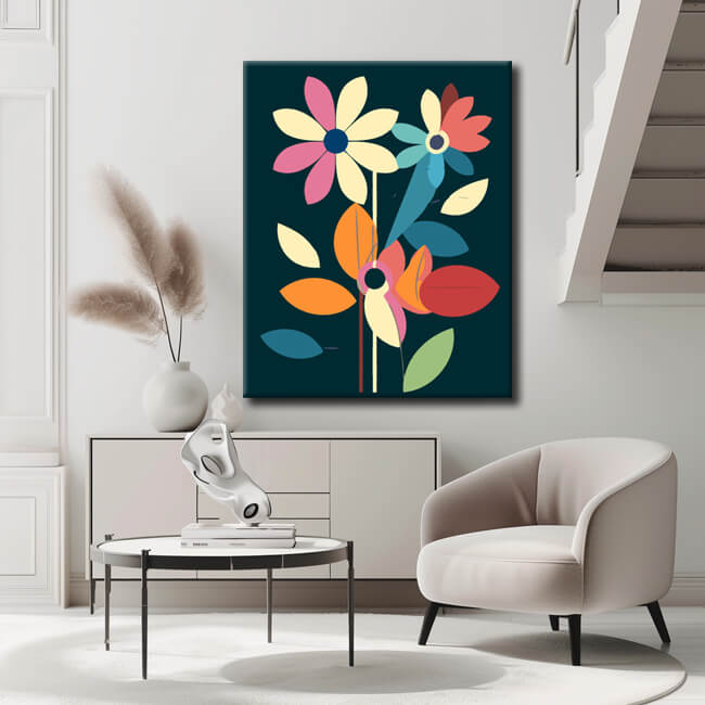 Painting By Numbers Geometry Flower