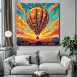 Balloon in the Sunset Paint by Numbers