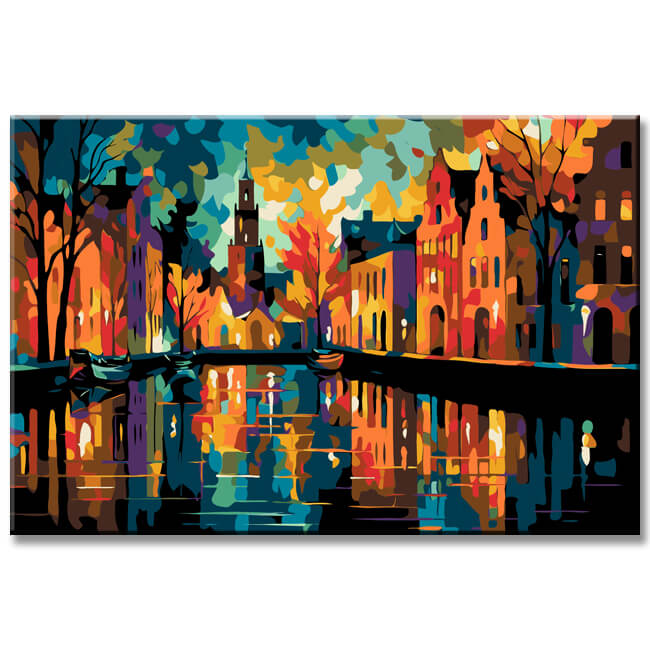 Bruges Cityscape Belgium Painting by Numbers