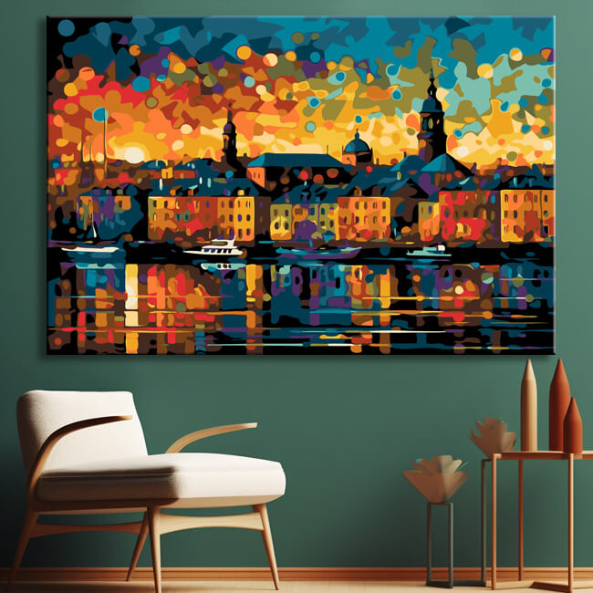 Helsinki Finland Painting by Numbers - Shipping from DE