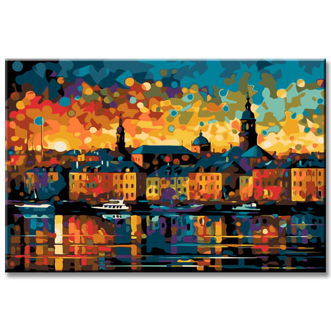 Helsinki Finland Painting by Numbers - Shipping from DE