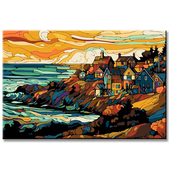 Cape Breton Island Canada Impression Painting by Numbers