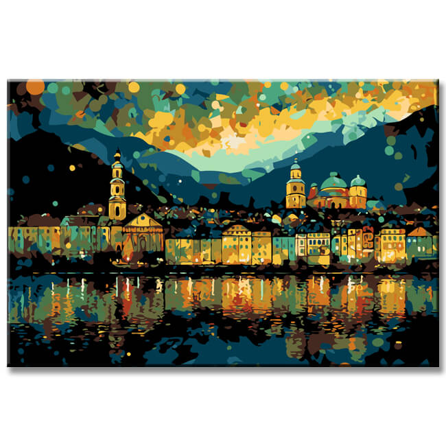 Innsbruck Impression Painting by Numbers