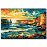 Great Ocean Road Beach View Painting by Numbers