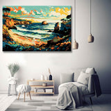 Australian coastal landscape painting by numbers