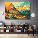 Alpine landscape painting by numbers - shipping from DE