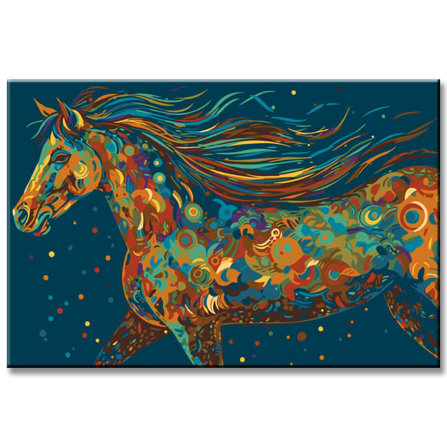 A horse painting by numbers - shipping from DE