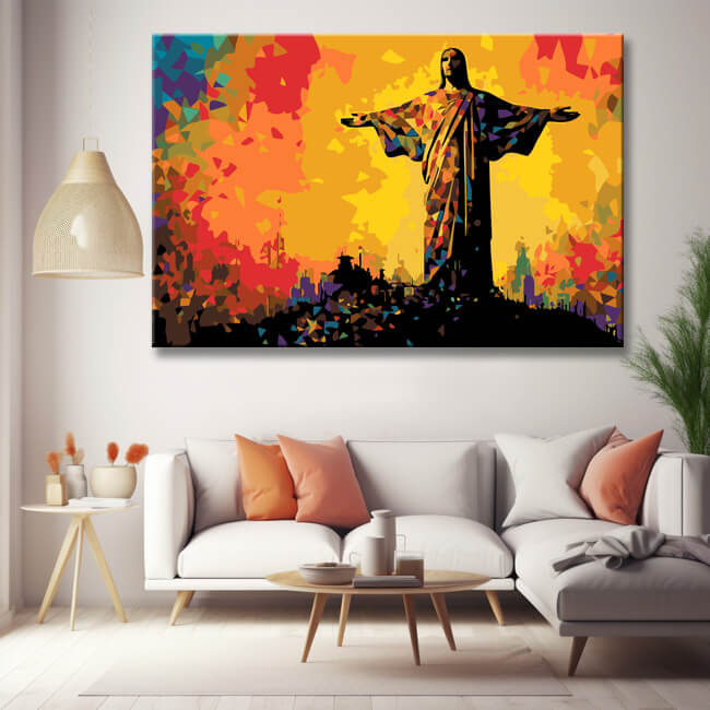 Christ the Redeemer Painting by Numbers - Shipping from DE