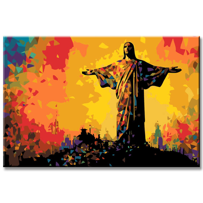 Christ the Redeemer Painting by Numbers - Shipping from DE