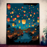 Chinese Lantern Festival - Painting by Numbers