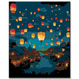 Chinese Lantern Festival - Painting by Numbers