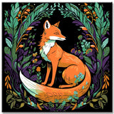 Art Nouveau Fox - Painting by Numbers