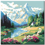 Alpine splendor - painting by numbers