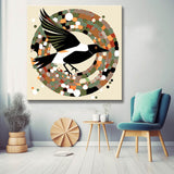 Flying Magpie - Painting by Numbers