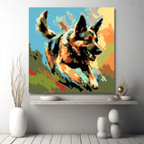 German Shepherd - Painting by Numbers