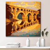 Arch Bridges on the James River - Painting by Numbers