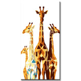 Giraffes Family - Painting by Numbers