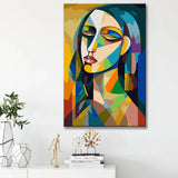 Painting by Numbers - Melancholic portrait in Tarsila do Amaral style