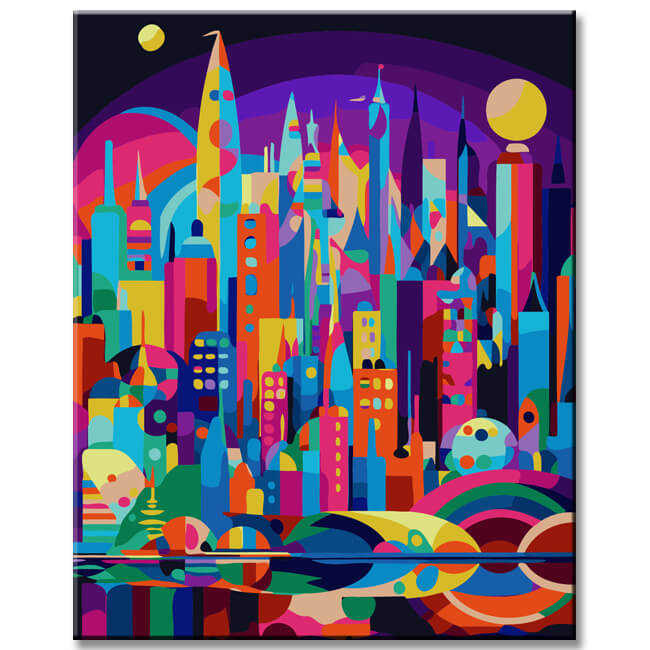 Abstract Urbanity - Painting by Numbers