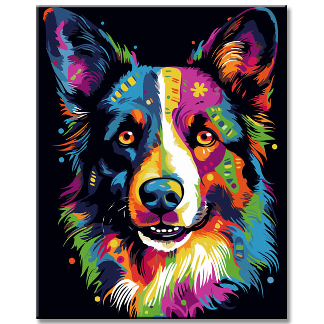 Disney Dog - Border Collie - Paint by Numbers