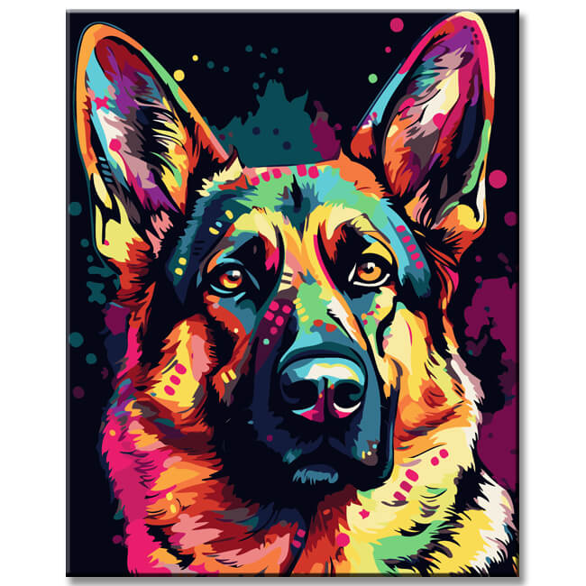 Disney Dog - German Shepherd - Painting by Numbers