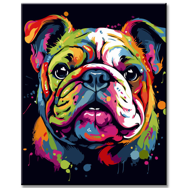 Disney Dog - Bulldog - Painting by Numbers