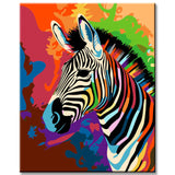 Disney zebra - painting by numbers