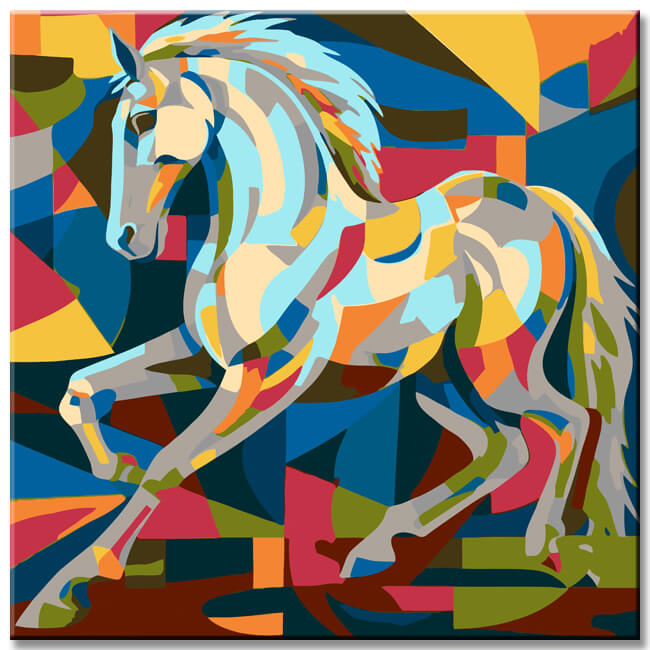 Horse painting - paint by numbers