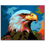 Eagle Portrait - Paint by Numbers Pop Art