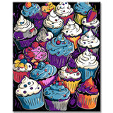 Cupcakes - Paint by Numbers