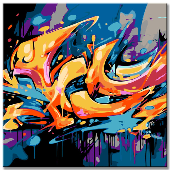 Free Graffiti Art I - Painting by Numbers