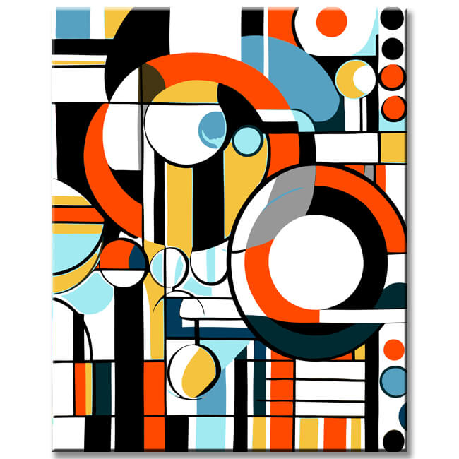 Geometric Abstraction I Painting by Numbers