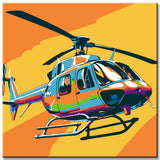 Helicopter painting by numbers