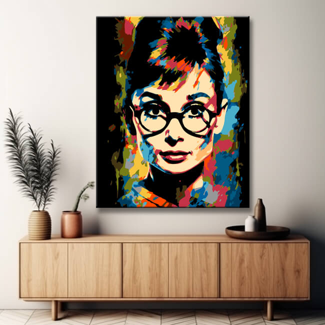 Audrey Hepburn Painting by Numbers