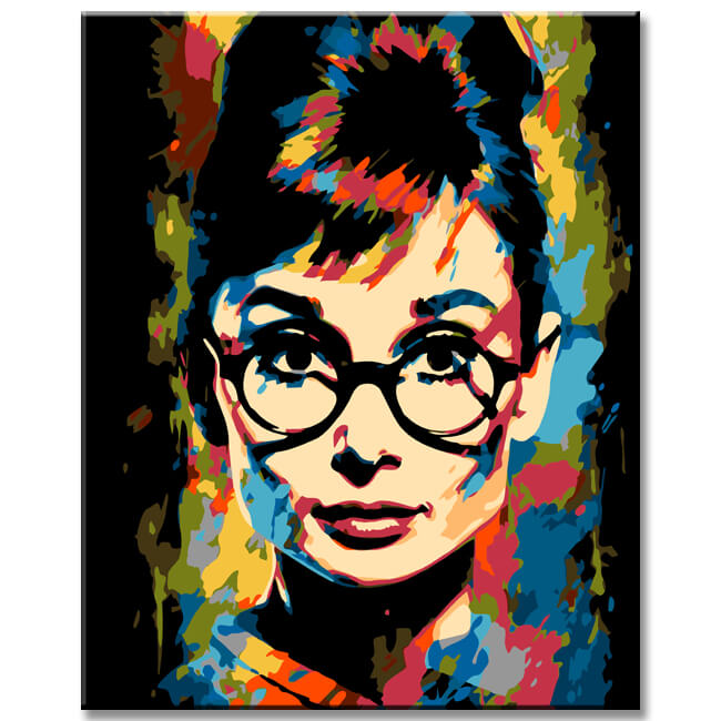 Audrey Hepburn Painting by Numbers