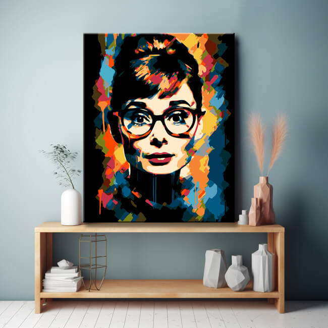 Fauvist Audrey Hepburn Paint by Numbers