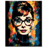 Fauvist Audrey Hepburn Paint by Numbers