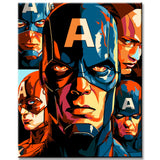 Comic character pop art paint by numbers