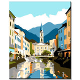 Bad Ischl painting by numbers