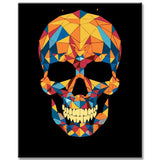 Geometric Skull - Paint by Numbers