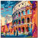 Colosseum Rome Paint by Numbers