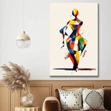 Abstract Woman By Paint-By-Numbers Colorful Style 2