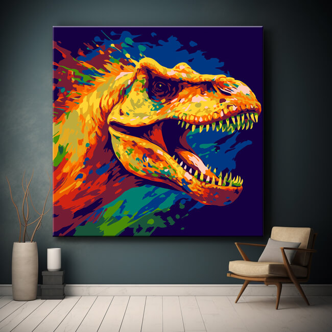 Dinosaur Fantasy - Painting by Numbers