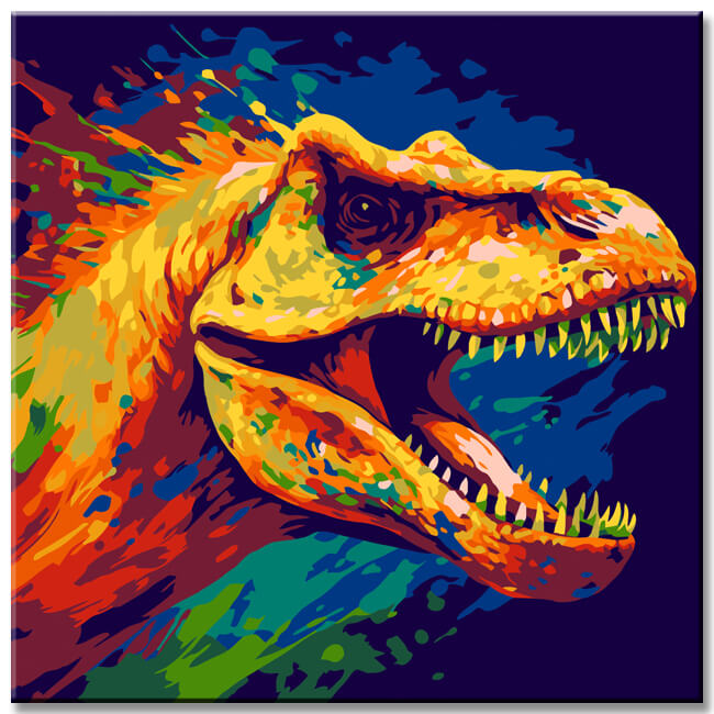 Dinosaur Fantasy - Painting by Numbers