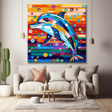 Baby dolphin - painting by numbers