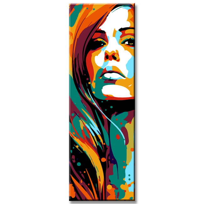 Colorful vector art - paint by numbers